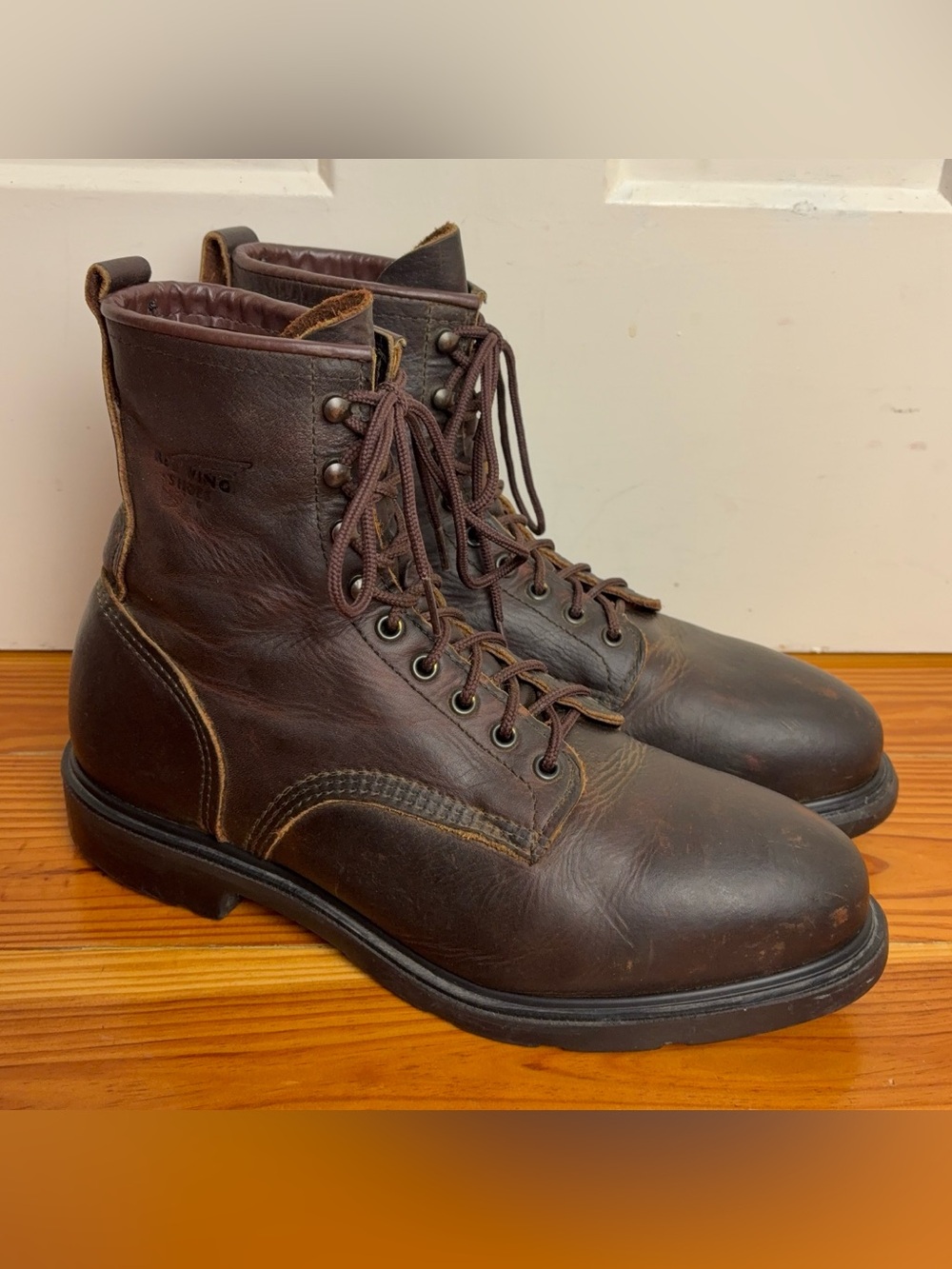 Red Wing Brown Leather Work Boots 4451